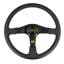 Sportratt Läder Platt 3-Ekrad, Svart QSP Products